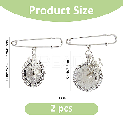 Iron Brooch JEWB-FH00015-1
