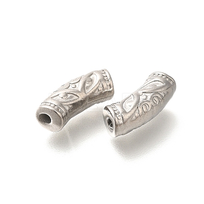 304 Stainless Steel Curved Tube Beads STAS-I321-27P-1