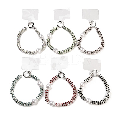 Rhinestone & ABS Plastic Beads Beads Mobile Straps AJEW-H153-04P-1