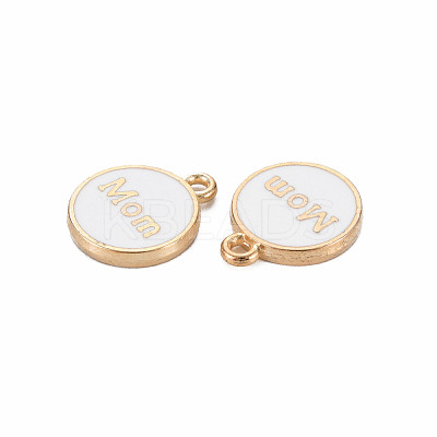 Mother's Day Alloy Enamel Charms ENAM-T016-11E-RS-1