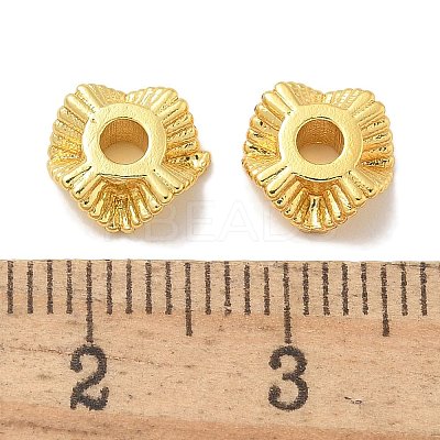 Rack Plating Brass Spacer Beads KK-L224-038G-1