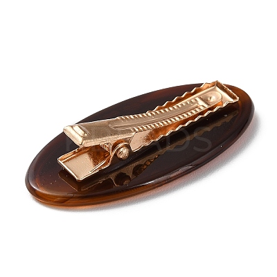 Oval with Word Love Resin Alligator Hair Clips PHAR-D015-01A-1