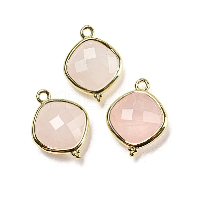 Natural Rose Quartz Pendants G-M431-12G-02-1