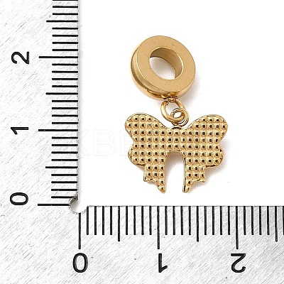 304 Stainless Steel European Dangle Charms STAS-D153-16G-1