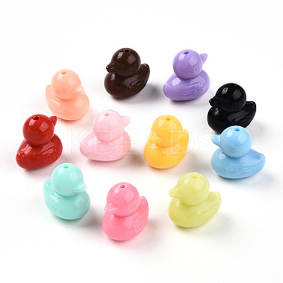 Opaque Acrylic Beads SACR-N018-14-1