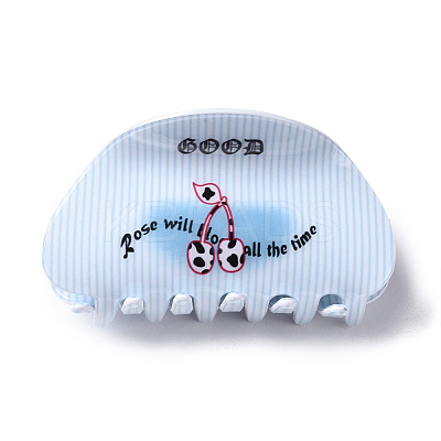 Cherry Pattern PVC Claw Hair Clips LS-PHAR-M013-02D-1