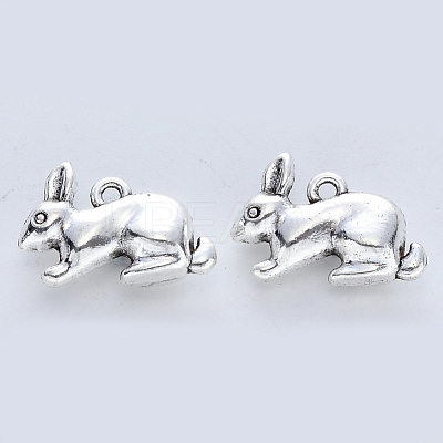 Tibetan Style Alloy Pendants X-TIBE-R316-017AS-RS-1