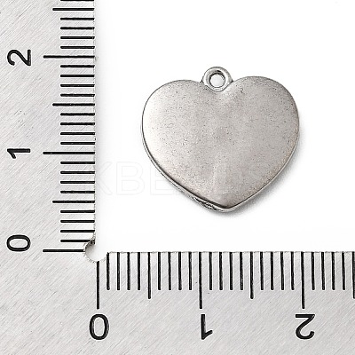 304 Stainless Steel Micro Pave Rhinestone Pendants STAS-G369-06P-1