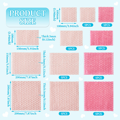 40Pcs 8 Styles PE Foam Pouches PE-TA0001-02-1