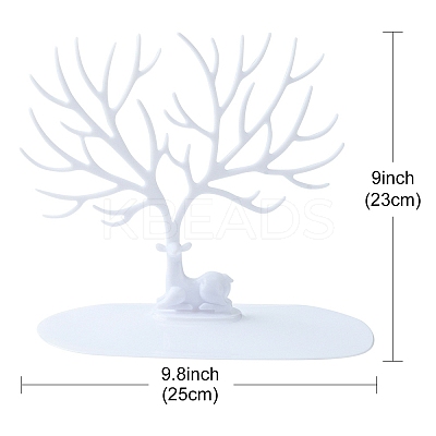 Deer Tree Acrylic Earring Display Tray Ornament EDIS-N010-04-1