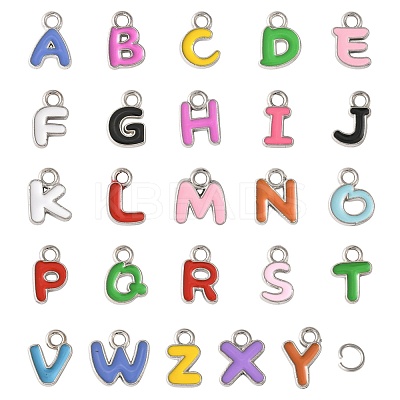200Pcs Alloy Enamel Pendants FIND-FS0004-70-1