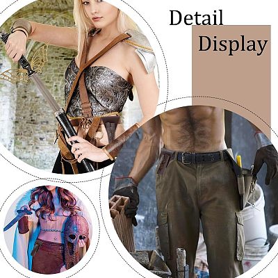 PU Leather Waist Sheath AJEW-WH0299-29A-1