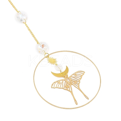 Brass Big Pendant Decorations HJEW-M005-03G-02-1