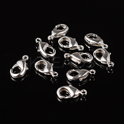 Brass Lobster Claw Clasps KK-903-S-NF-1