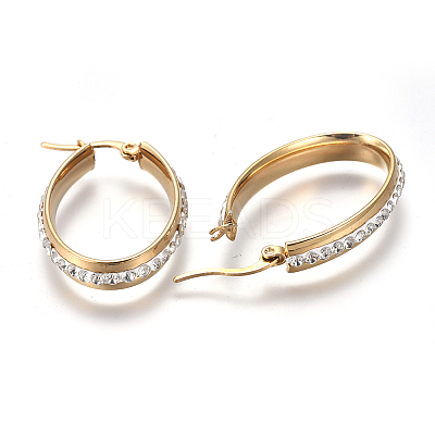 201 Stainless Steel Hoop Earrings LS-EJEW-A055-11G-1