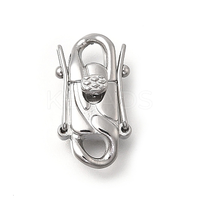 304 Stainless Steel Twister Clasps STAS-D382-05A-P-1
