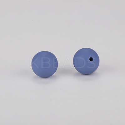 Round Silicone Focal Beads SI-JX0046A-49-1