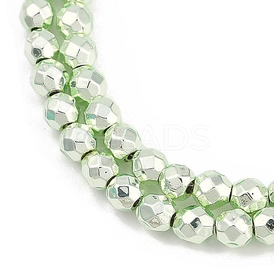 Baking Paint Electroplated Synthetic Non-magnetic Hematite Beads Strands G-H072-A01-01D-1