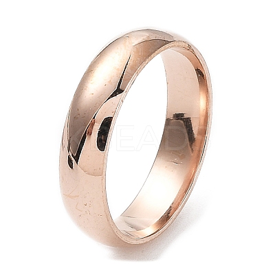 Ion Plating(IP) 304 Stainless Steel Flat Plain Band Rings STAS-I160-B-15mm-RG-1