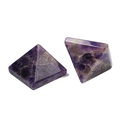 Natural Amethyst Orgonite Pyramid Display Decorations G-C186-09B-1