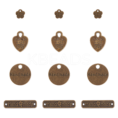 Tibetan Style Alloy Pendants/Links PALLOY-PH0005-89-1