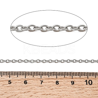 Tarnish Resistant 304 Stainless Steel Cable Chains X-CHS-Q001-15-100m-1