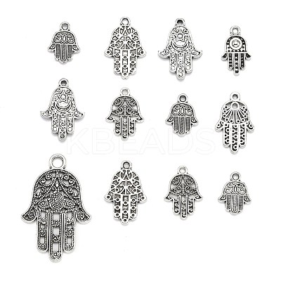 Tibetan Style Alloy Pendants TIBEP-MSMC021-03AS-1