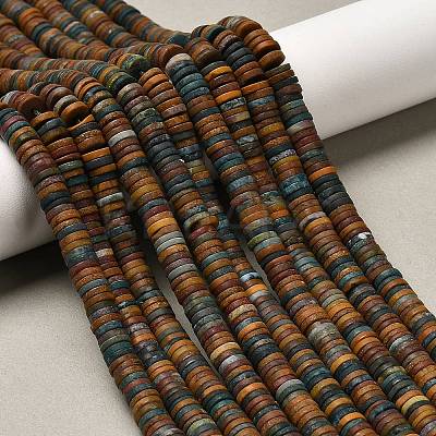 Natural Ocean Jasper Beads Strands G-P575-B47-6x1mm-1