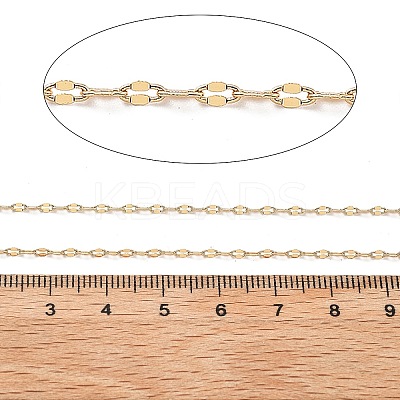 10M Brass Coffee Bean Chains CHC-L052-01B-G-1