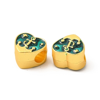 Rack Plating Alloy Enamel European Beads PALLOY-F287-53MG-1