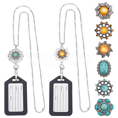 DIY Interchangeable Pendant Necklace Making Kit DIY-DR0001-02-1