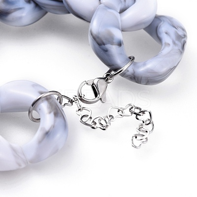 Imitation Gemstone Style Acrylic Bracelets BJEW-JB04583-1
