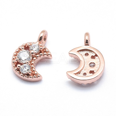 Brass Charms ZIRC-J040-35RG-02-NR-1