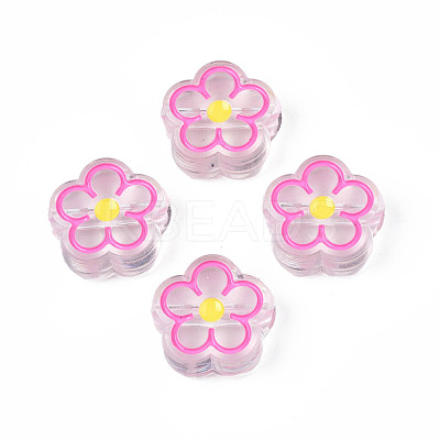 Transparent Acrylic Beads ACRC-S039-03E-1