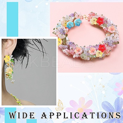 500Pcs ABS Plastic Bead Caps OACR-CJ0002-70-1