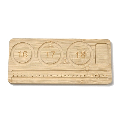 Rectangle Bamboo Bracelet Design Boards X1-AJEW-D057-01-1