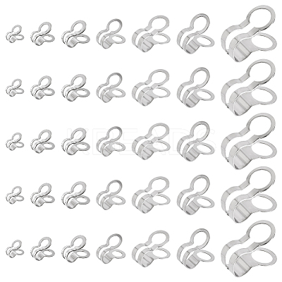 84pcs 7 styles U-Shaped 304 Stainless Steel Clasp STAS-SC0009-13-1