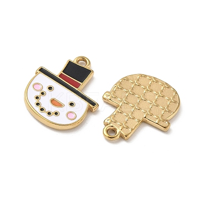 304 Stainless Steel Enamel Pendants STAS-L300-012G-14-1