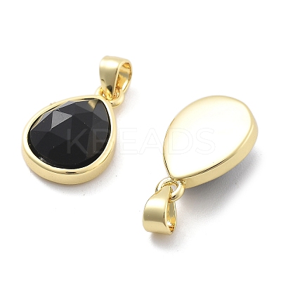 Natural Obsidian Charms G-L553-47G-01-1