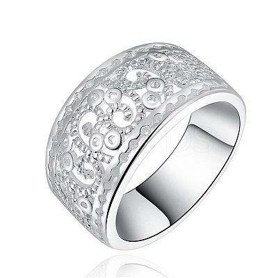 Vintage Elegant Fashion Style Brass Hollow Out Metal Rings RJEW-EE0002-006P-D-1