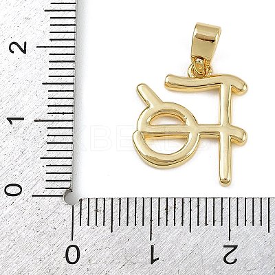 Brass Pendants LS-KK-Z123-22G-02-1