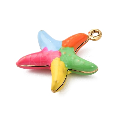 304 Stainless Steel Enamel Pendants LS-STAS-B112-01G-01-1