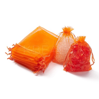 Organza Gift Bags with Drawstring OP-R016-10x15cm-14-1