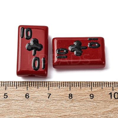 Baking Paint Glass Enamel Beads LAMP-Q045-07D-1