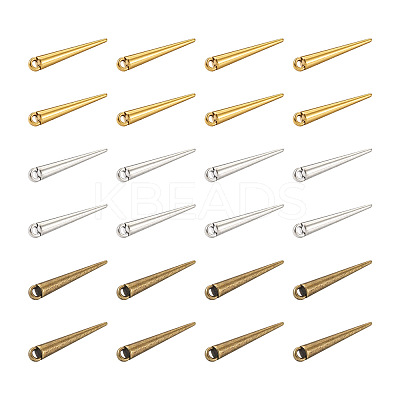 Tibetan Style Alloy Spike Pendants TIBEP-FW0001-01-RS-1