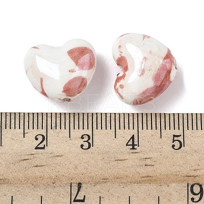 Glazed Porcelain Beads PORC-K003-04E-1
