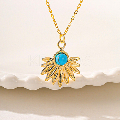 Brass Pendant Necklaces ZR8847-1