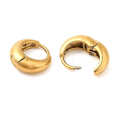 Real 18K Gold Plated 304 Stainless Stee Hoop Earrings EJEW-U009-02G-01-1