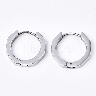 Tarnish Resistant 304 Stainless Steel Huggie Hoop Earrings EJEW-N016-003-1