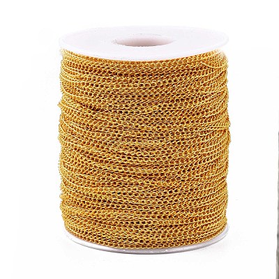 Brass Twisted Chains CHC-Q001-3x2mm-G-1
